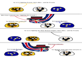 So we're fighting Prussia, their allies... and the French. Did I hear someone say, "fighting the French"? Eat merde Bretagne. Yes Britain. You could join. Eat merde Bretagne. So we're fighting the Holy Roman Empire, their allies... and the French. Did I hear someone... Yes Britain. Stop salivating and join us.