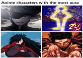 Anime characters with the most aura 4 H