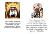 D NO0000 You can't just make Astartes Geneseed compatible with XX chromosomes!!! That's biologically impossible!!!1! "More than once I have questioned the Emperor's wisdom in bestowing his gifts upon but one half of the human race. For in man, as in all beasts, the female is the deadlier of the species." - Fabius Bile