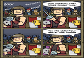 BOO! Boo YOU SUCK! BOOO! 100 STOP WORRYING WHAT OTHER PEOPLE THINK! 00 °° 00 YOU ARE GENUINELY BAD AT THIS, THOUGH 09 od SWORDS XVIII SWORDS COMIC.COM 00