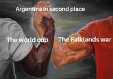Argentina in second place The world cup The Falklands war