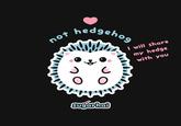 not hedgehog I will share my hedge with you sugarhai