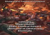 SMAL [Outgroup's] Pattern of Conquest Infiltrate [Reproduce] [Gain Political Power] [Removal of Obstacles] Eliminate