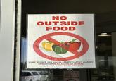 NO OUTSIDE FOOD STAFF MEMBER HAS SEVERE (ANAPHYLACTIC) ALLERGY. THIS INCLUDES ALL FORMS OF PEPPERS. (BELL, SWEET, SPICY, DRIED, POWDER) SORRY NO DOGS ALLOWED