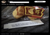 Pope @ That is oddly specific 碗 TUNE COOKIE 语餸 Follow Goden wi nitia BriaV Sailb You will die in the parking lot of a Taco Bell in Stillwater, Oklahoma 6:02 PM ·26 Jun 26.67.1K Views