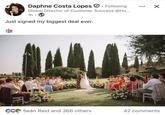 Daphne Costa Lopes Following Global Director of Customer Success @Hu... 1h Just signed my biggest deal ever. ☑ CC Seán Reid and 366 others 42 comments