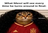 What Messi will see every time he turns around in final: adidas sarcasm