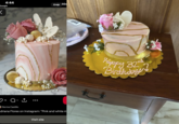 4:44 Google < 11 Crop 5GE Norma Castillo driana Flores on Instagram: "Pink and white m Visit site nd Happy 32 Birthday