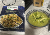 ITALIAMO Pasta & Broccoli in a broccoli & alfredo sauce ROZEN NET WT 17.6 OZ (1.1 LB) 5 STION Caportart 28