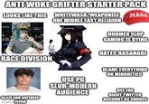 ANTI WOKE GRIFTER STARTER PACK LOOKS LIKE THIS WHITEWASH/WEAPONISE ONE MIDDLE EAST RELIGION MAGA DOOMER SLOP GAMING IS DYING HATES HASANABI RACE DIVISION GLAZE AND GATEKEEP imgflip. JAPAN USE PG SLUR-MODERN AUDIENCE BLAME EVERYTHING ON MINORITIES USE FAR RIGHT TWITTER ACCOUNT AS SOURCE