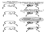 Hey there glasses-wearing You look a lot like a alien~ こ bubble gum machine you know that? V get it? I was referencing a doodle from 1953 000 "NEARSIGHTED MAN FROM MARS FLIRTING WITH BUBBLE GUM MACHINE" Co