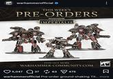 WARHAMMER warhammerofficial ✔ THIS WEEK'S PRE-ORDERS WARHAMMER THE HORUS HERESY LEGIONS IMPERIALIS FIND OUT MORE WARHAMMER-COMMUNITY.COM 5,047 37 63 > 475 WARHAMMER warhammerofficial Pre-order ground-shaking T--... more