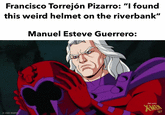 Francisco Torrejón Pizarro: "I found this weird helmet on the riverbank" Manuel Esteve Guerrero: 2024 MARVEL XMEN 97