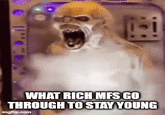 1370 WHAT RICH MFS GO THROUGH TO STAY YOUNG imgflip.com