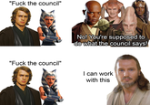 "F--- the council" No! You're supposed to do what the council says! "F--- the council" I can work with this