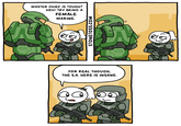 MASTER CHIEF IS TOUGH? HEH! TRY BEING A FEMALE MARINE. STONETOSS.COM FOR REAL THOUGH, THE S.A. HERE IS INSANE.