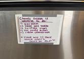 is Chores Dylan Is undble to do: :) •) vacuum 2) Take out trash 3) Swifter Floors 4) Put away dishes 5) Clean countertops *Please help w/ these above items Thank you DP
