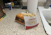 WINGS ACK HICKEN RECIPE 12 ALEINE TASH 4 MAL LAND RECIPE M Large Fries M DISH Mra ME CLEA