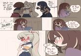 What are you gonna do about it LOSER those glasses are stoopid Ah they're at it again. SLAM! I should === at least check if shes ok. Wait! Why does she look so happy?