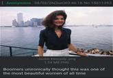 Anonymous 08/02/26(Sun)03:46:16 No. 18611353 Jackie Kennedy..png 1.54 MB PNG Boomers unironically thought this was one of the most beautiful women of all time