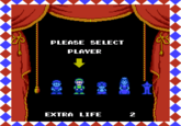 PLEASE SELECT PLAYER Hì EXTRA LIFE N I =