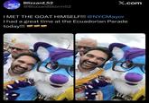 Blizzard_52 @BlizzardStorm52 X.com I MET THE GOAT HIMSELF!!! @NYCMayor I had a great time at the Ecuadorian Parade today!!!
