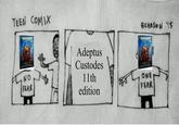 TEEN COMIX WARHAMMER 40.000 COD-X ADEPTUS CUSTODES NO Adeptus Custodes 11th ત FEAR edition BRANSON '15 WARHAMMER 40,000 CODEX ADEPTUS CUSTODES ONE FEAR