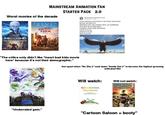 MAINSTREAM ANIMATION FAN STARTER PACK 2.0 Worst movies of the decade peacock cesL DREAMWORKS MEGAMIND THE DOOM SYNDICATE ANIMAL FARM ZO Official Chicken Little Movie Account RANDOMCL EVENT KPOP DEMON HUNTERS IS THE MOST WATCHED MOVIE ON NETFLIX SMURFS GOT THE ANIMAT SEAL OF GARBAGE THE BAD GUYS ARE BACK PHINEAS AND FERB ARE BACK HOPE IS ALIVE JESUS IS ALIVE GOD IS ALIVE NEWS MAY "The critics only didn't like *insert bad kids movie here because it's not their demographic." SHR Got upset when "Ne Zha 2" took down "Inside Out 2" to become the highest grossing animated film Discover the her just beneath the u Ruby Cillman TEENAGE COMING SOON TO THEATERS Will watch: CoComelon The Movie IN THEATERS FEBRUARY 26, 2027 Will not watch: Sheep Shaun p Most/But On "Underrated gem." "Cartoon Saloon = booty"