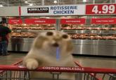 KIRKLAND ROTISSERIE ignature CHICKEN CAUTION CHICKEN HOT 4.99 ROTISSERIE CAUTION HOT COSTCO WHOLESALE