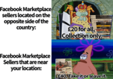Facebook Marketplace sellers located on the opposite side of the country: PSS TALES ARISE SCARLET NEXUS PSS PSS FINAL FANTASY VII REMAKE INTERGRADE NEPTUNIA REAVERSE PSS Pss Pss Demos S ELDEN RING 4PSS £20 for all, LOST JUDGMENT RESIDENT EVIL VILLAGE Collection only. GAME Facebook Marketplace Sellers that are near your location: XBOX 360 AON F EA rates SPORTS FIFA 12 £40, Take it or leave it.