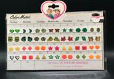 Color Mates 51050 EP Sunday SALE Monday Tuesday Wednesday Friday Thursday Sá 3 4 5 6 7 8 9 10 11 12 13 14 15 17 18 19 20 21 22 23 24 25 26 27 28 29 30 30 Pairs of STICK ON EARRINGS A Pair for Everyday of the Month MADE IN TAIWA