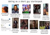 dating as a short guy starterpack 300 "you'd be perfect if you "I love short kings!...as long were a little taller" Join as they're taller than me. "LONG STORY SHORT, IT'S OVER!" watching tall women and short women fight over tall guys seeing how women talk about short guys in their own spaces "just be confident" "napoleon complex" "you dodged a bullet" r/tall 6h Some tall jokes still hurt my feelings I went to the grocery store and this man looked at me and was like "how's the weather up there" "pret thin"? I just looked at him like he was stupid, as he 14 27 r/shortguys 10h NSFW failed suicide attempt Join Took 1500mg of Dimenhydrinate and about 250ml of an alcoholic drink (13,5% alcohol). Apparently! had a convulsion so I think I came very close to dy 82172 AHAHAHAH HOW ARE YOU THAT SMALL looking for all the 4 women who allegedly love short guys average interaction with women in clubs "I don't feel like a woman around you" ALL IN HIS MIND? "I know a 5'1 autistic guy with a micropenis who gets all the girls"