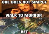 ONE DOES NOT SIMPLY WALK TO MORDOR 18344-00 BET