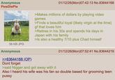 Anonymous PewDiePie 01/12/26(Mon)07:42:13 No.83644168 >Makes millions of dollars by playing video games >Finds a beautiful loyal (likely virgin at the time) gf that loves him >Retires in his 30s and spends his days in Japan with his family >Is also a healthy 7/10 plus Chad himself 56 KB JPG Anonymous >>83644168 (OP) Dont forget >said N----- and got away with it 01/12/26(Mon)07:52:41 No.83644219 Also I heard his wife was his fan so double based for grooming teen p----