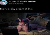 ROSACE #EUROPOOR @rosacepony Every Brony dream of this: 值