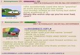 Anonymous (ID: AGqvJvV9) = 08/14/22(Sun)21:35:36 No.391098577 >tfw accidentally used the term "goyslop" at work during lunch lats week >co-worker looked at me funny but didnt think anything of it Whats the worst slip-up you've ever had, /pol/? 22 KB JPG Anonymous (ID: CG6uRtGO) 228 KB PNG 08/14/22(Sun)21:46:05 No.391099809 >>391098577 (OP) # >be pizza delivery driver >get order with just the name "sneed" >think its a fren >write "SNEEDS FEED AND SEED" inside pizza box >get to house and read Sneed written on mailbox its their actual last name >deliver pizza to 60 year old man >he calls my manager and asks why thats written on his pizza box >mfw >>391099888 # >>391100500 # >>391101783 # >>391104572 #