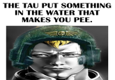THE TAU PUT SOMETHING IN THE WATER THAT MAKES YOU PEE.