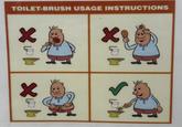 TOILET-BRUSH USAGE INSTRUCTIONS