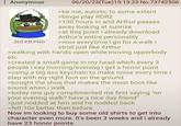 Anonymous 360 KB PNG 06/20/23(Tue)15:13:23 No.73742506 >be me, autistic to some extent >binge play RDR2 >130 hours in and Arthur passes away looking at sunrise >at this point i already download Arthur's entire personality >now everytime i go for a walk i stroll just like Arthur >walking with hands open while moving upperbody etc >created a small game in my head which every 3 people i say morning/evening i get a honor point >using a big ass keychain to make noise every time i step with my right foot on the ground >bought the shoe that makes the most boot-like sound when i walk >today one guy complimented me first saying "on your evening walk? have a nice day friend" >just nodded at him and he nodded back >felt 10x better than before Now im looking to buy some old shirts to get into character even more. It's been 3 weeks and i already have 23 honor points