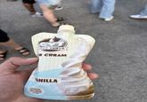 T SERVE TM E CREAM ANILLA AVORED PREMIUM SOFT SERVE ICE CREAM TO GO! Net WT 6oz (170g)