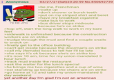: Anonymous 78 KB JPG 03/27/21(Sat)23:20:59 No.850692739 >be me, Frenchman >wake up >don't shower or bursh teeth >put on my striped shirt and beret >have my breakfast c-------- >take bus to work >bus driver stops midroute because he's on strike >hop off, start the long walk to work in my bare feet >sidewalk is unfinished because the construction workers are on strike >trudge through the mud and find a couple snails to snack on >finally get to the office building >can't get inside because the doorman's on strike >call my (female) boss to tell her I'll be late >she says it's ok because she's on strike too >it's now 10 am, time for my union-mandated 3 hour lunch >track mud inside the restaurant >ask the waiter for the lunch special >he brings me two cigarettes and a cup of wine >eat standing up because the chairs are on strike >go home at 12 and take my union-mandated 5 day weekend yet another day I'm glad I'm not an american