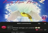 Long Live Lewis + 885 comments = X KLG ✰ Bro edited wings on a bird 11-17 Reply View 291 replies 8,310