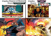 Hello Emperor of Mankind from WARHAMMER Hello from EN SABAH NUR 40,000 A X-MEN