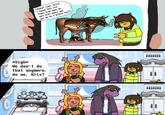 *Sigh* We don't do that anymore, do we, Kris? Fahaha! Look, Kris! I found that old video from when we were kids where you put me on a bronze bull!,