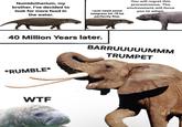 Numidotherium, my brother. I've decided to look for more food in the water. I just need some seagrass lol. I'll be perfectly fine. You will regret this prorastromus. The environment will force you to adapt. 40 Million Years later. BARRUUUUUMMM *RUMBLE⭑ W-- TRUMPET