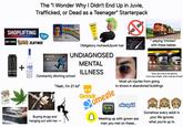The "I Wonder Why I Didn't End Up in Juvie, Trafficked, or Dead as a Teenager" Starterpack SHOPLIFTING HOT TOPIC fye States zumiez McLOVIN 892 MOMONA ST HONOLULU, HI 96820 TAURINE GINSEN MONSTER CUBA-LIAA Marlboro LIGHTS + GREY GOOSE VODKA SCHOOL HAWAII DRIVER LICENSE NUMBER 01-47-87441 DOB 06/03/1981 06/03/2008 HI WT HAIR EYES 5-10 150 BRO ISSUE DATE CLASS RESTR ENDORSE 06/18/1998 3 CTY göt2b glued Obligatory mohawk/punk hair UNDIAGNOSED MENTAL ILLNESS Constantly ditching school 60 MPH 80 40 140 60 20 40 0 120 A playing "chicken" with these babies 140 "Sure, let's chill at the sketchy truck stop tonight, what could go wrong?" "Yeah, I'm 21 lol" Grindr omegle Mosh pit injuries from going to shows in abandoned buildings okcupid kik Buying drugs and hanging out with her Meeting up with grown ass men you met on these... Somehow every adult in your life ignores what you're up to