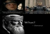 There is a story that your grandsire told me that was told to him by the Old King... The Conqueror passed this sacred charge to his chosen descendants, to the Old King Jaehaerys, then to my father and then to me. What? - Jaehaerys