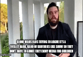 CLONE WARS FANS TRYING TO ARGUE IT'S A TOTALLY DARK, BAND OF BROTHERS LIKE SHOW SO THEY DON'T HAVE TO ADMIT THEY ENJOY MEDIA FOR CHILDREN imgflip.com
