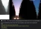 S1:E5 "The X-Files" X Files - The Tree mystery Anonymous 08/14/26(Fri)19:15:51 No.222544988 A lot of establishing shots share the same treeline, has it been ever explained? inb4 > it's just how trees and road look like >Must be a good shooting place they reused couple of times >Tree aliens >schizotreezo