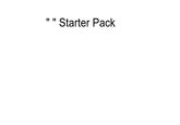 Starter Pack